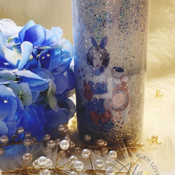Alice in Wonderland Sexy Glitter Tumbler - Picture 8 of 15